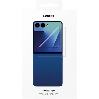 Samsung Z Flip7 SAMSUNG защитно фолио за екран 2бр. , антирефлекторно, външен дисплей + рамка, TRANSFER EF-UF766CTEGWW (EF-UF766CTEGWW)