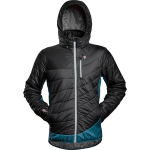 Grüezi Bag Мъжко вълнено яке Grüezi Bag Refreshful Silkwool Jacket Insulation jacket - Black / Saphir Blue (005-5126-0111)