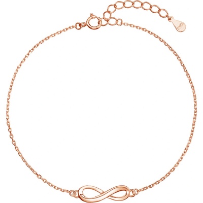 PAVONA Pozlátený strieborný Rose Gold náramok nekonečno 63010 rose