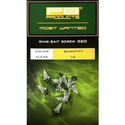 PB Products Ring Bait Screw 360 Clear 10ks