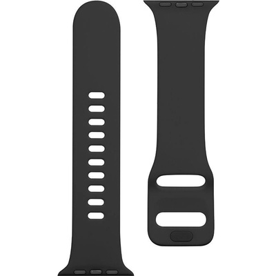 Tactical 794 Silikonový Řemínek s Přezkou pro Apple Watch 1/2/3/4/5/6/SE 42/44mm Grain Black 57983101958