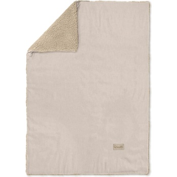 ALBERO MIO Detská velrová deka Teddy béžová