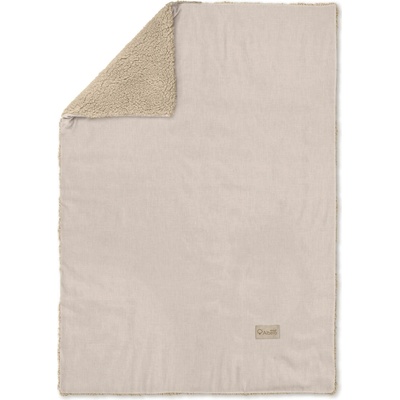 ALBERO MIO Detská velrová deka Teddy béžová