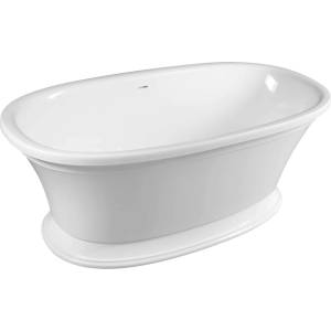 POLYSAN - Свободностояща вана Velia 167x83 см, бяла 92230 (92230)