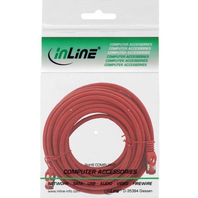 Intos InLine 76907R мрежов кабел Червен 7, 5 м Cat6 S/FTP (S-STP) (76907R)