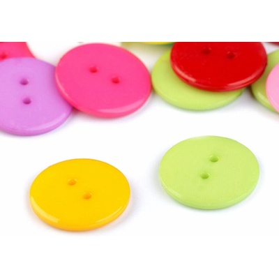 Knoflík barevný - mix (100ks) velikost 36"