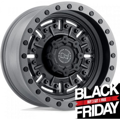 BLACK RHINO ABRAMS 9,5x17 5x127 ET-18 textured matte gunmetal