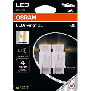 OSRAM LEDriving SL YELLOW 2BL P27/7W 1.3W