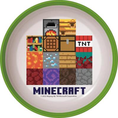 STOR MISKA MINECRAFT S PROTISKLUZ.DNEM PLAST 14,7X4 CM