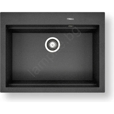 Pyramis 70094201 - Кухненска мивка SIROS 67x51, 5 см гранит/черна (PY0016)