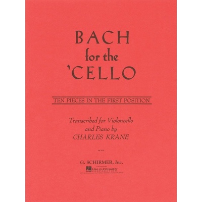 JS Bach For The Cello Method noty pre violončelo a klavír