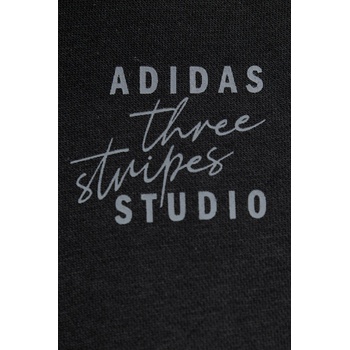 Adidas Суичър adidas в черно с качулка с принт KT0878 (KT0878)