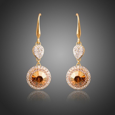 Francesca Petrucci náušnice Swarovski Elements Garfagnini E0294 Oranžová