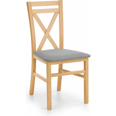 Halmar Трапезен стол DARIUSZ меден дъб / дамаска Inari 91