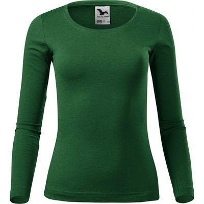 Malfini Fit-T LS 169 lahvově zelená – Zboží Dáma