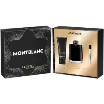 Image 1 of Mont Blanc Legend EDP - Подаръчен комплект за мъже: 100мл парфюм + 7.5мл парфюм + 100мл душ гел