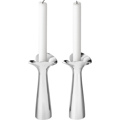 Nerezové svietniky BLOOM BOTANICA 20cm, 2ks - Georg Jensen