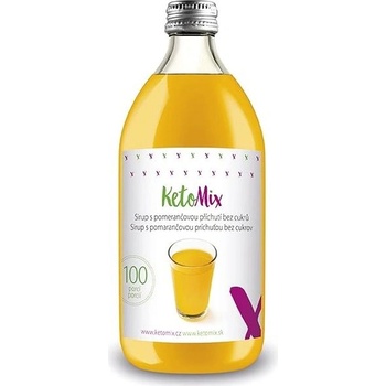 KetoMix Sirup s pomarančovou bez cukru 0,5 l