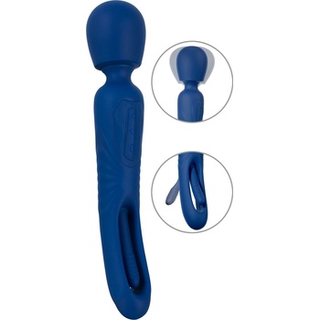 Sweet Smile 2in1 Wand with Flicking Tongue Blue