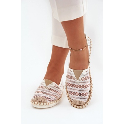 Boto Dámské Krajkové Espadrilky S Síťkou Bílé Faylira bílá – Zboží Dáma Boto Dámské Krajkové Espadrilky S Síťkou Bílé Faylira bílá – Zboží Dáma