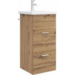 vidaXL Баня с мивка Дъб артизан 42 x 40 x 84, 5 см Инженерна дървесина (890703)