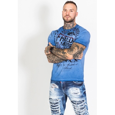 Cipo & Baxx pánske tričko CT689 modré