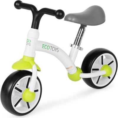 ECOTOYS Детско колело за баланс, ева колела, регулируема седалка, зелено, ecotoys (TF3900)