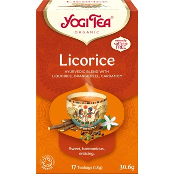 YOGI TEA BIO Ajurvédský čaj Lékořice 17 x 1,8 g