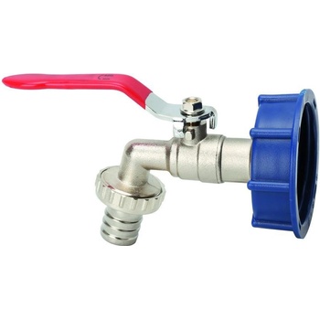 Sada Strend Pro, ventil 1" + plastová redukcia 60 mm + výpust 3/4", na IBC nádrž