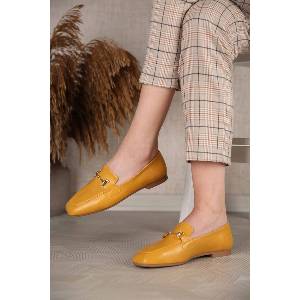 Moda Trend Дамски лоуфъри - Горчица 302304 (302304_Горчица)