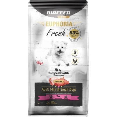Euphoria Fresh Meat mini bez obilovin krůta a králík XS/S 8 kg