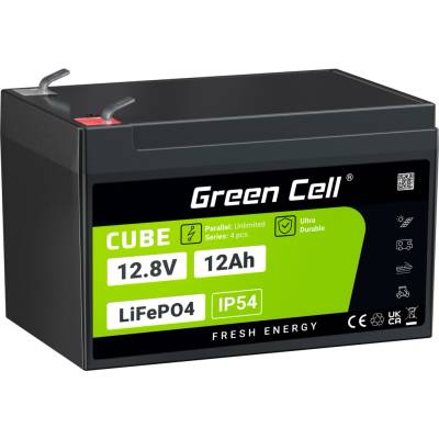 Green Cell Cube LiFePO4 12,8V 12Ah LFPGC12V12AH LITHIUM-GELPHATE