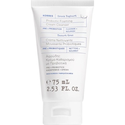 KORRES Greek Yoghurt Probiotic Foaming Cream Cleanser почистваща пяна-крем с пробиотик 75ml