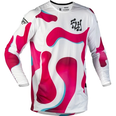 Fly Racing Lite Vibe biela/ružová/modrá