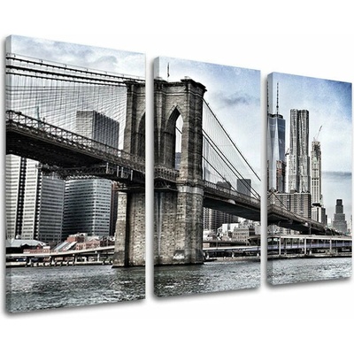 3dílný obraz na stěnu MĚSTO / NEW YORK - 60x40 cm