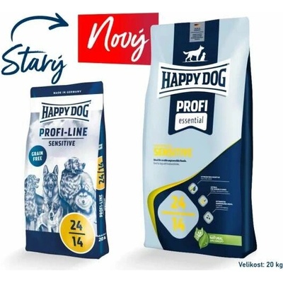HAPPY DOG PROFI-LINE 24-14 Sensitive Grain Free 2 x 20 kg