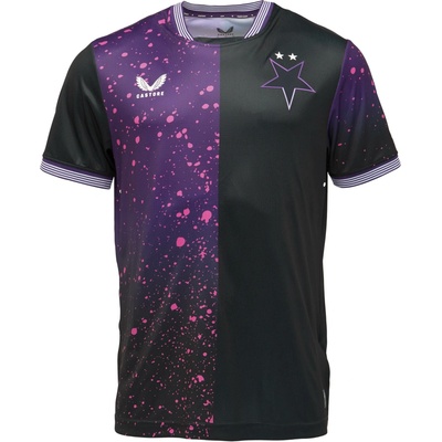 Castore SK SLAVIA PRAGUE PRO AWAY SS SHIRT čierna fialová biela