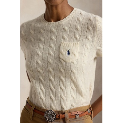 Ralph Lauren пуловер с къси ръкави дамски от вълна (211A92271)