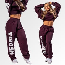 Nebbia Voľné baggy tepláky BOYFRIEND STYLE 432 dark red