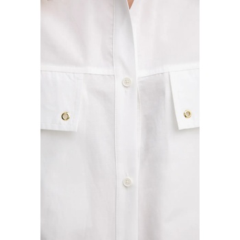 Barbour Рокля Barbour Alma в бяло среднодълга с уголемена кройка LDR0923WH11 (LDR0923WH11)