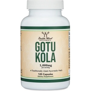 Double Wood Supplements Готу кола - кръвообращение, красива кожа, мозъчно здраве, 500 mg, 120 капсули за 2 месеца прием (27292 DW)
