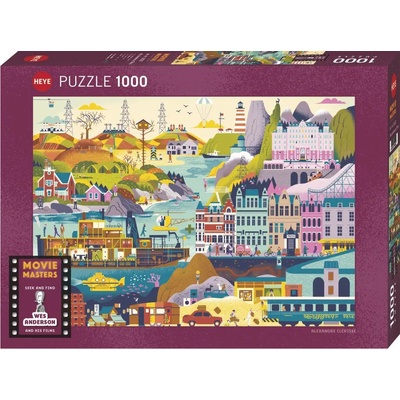 Heye - Puzzle Movie Masters: Wes Anderson Films - 1 000 piese