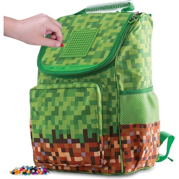 Pixie Crew aktovka Minecraft zeleno-hnedá