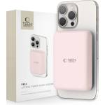 Tech-Protect Преносима батерия Power Bank с MagSafe 10 000 mAh от Tech-Protect PB11 LifeMag 15W - Розова (5906302309535)