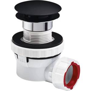WIRQUIN Сифон за мивка Wirquin Nano Quick-Clack, капак черен мат (30724958)