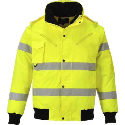 Portwest HI-VIS BOMBER 3V1 C467 / Изолирана светлоотразителна бомбърка 3v1 - HV жълта XXL (C467YERXXL)