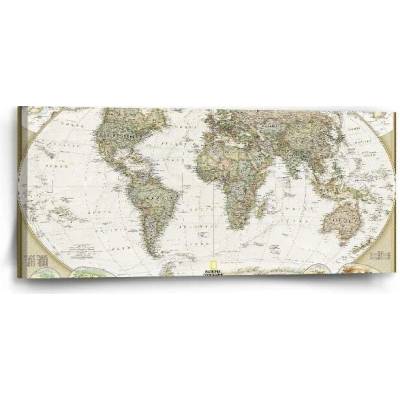 Sablio Obraz Mapa světa - 110x50 cm