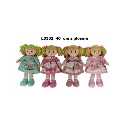SUN-DAY Doll rag 4 patterns 40 cm 156723 mix price for 1 piece