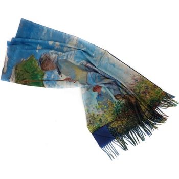 Image 1 of Двулицев дамски шал - Клод Моне - мадам Моне и нейният син