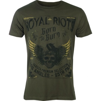 YAKUZA мъжка тениска yakuza - 3702_тъмна маслина